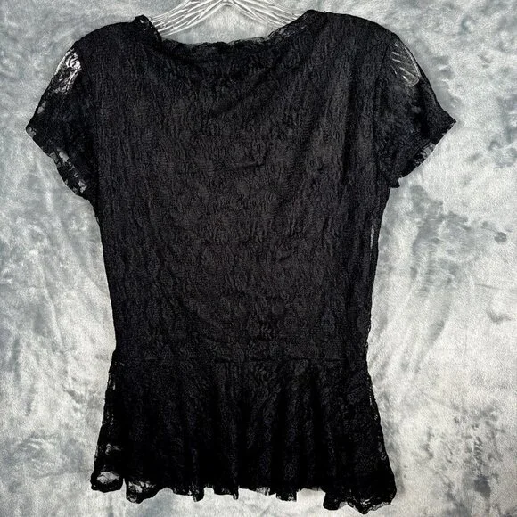 Shasta Blouse Woman’s Top Black Size Medium - Picture 7 of 7